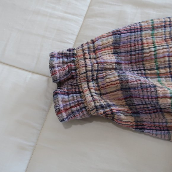 Free People Lucy Plaid Swing Shirt, Size Small - Picture 8 of 12